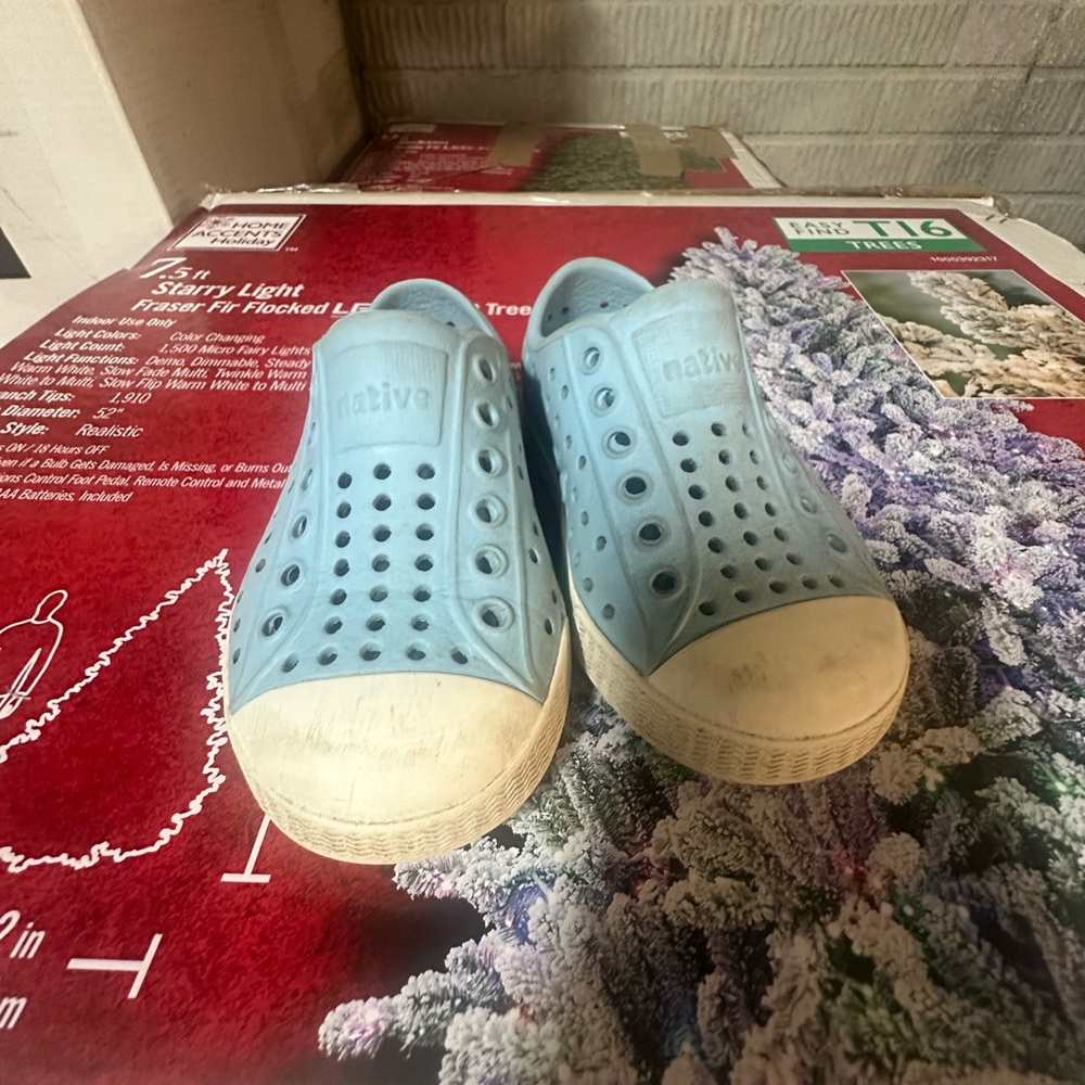 Native Kids Shoes - Blue Slip-On Sneakers